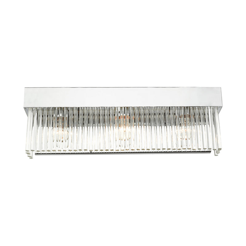 Livex Lighting 15713-05 Three Light Wall Sconce, Polished Chrome