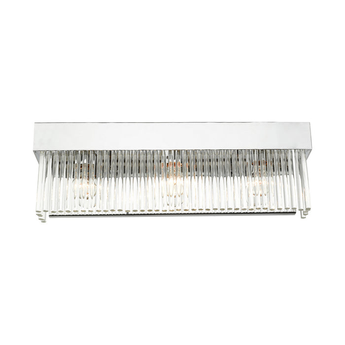 Livex Lighting 15713-05 Three Light Wall Sconce, Polished Chrome