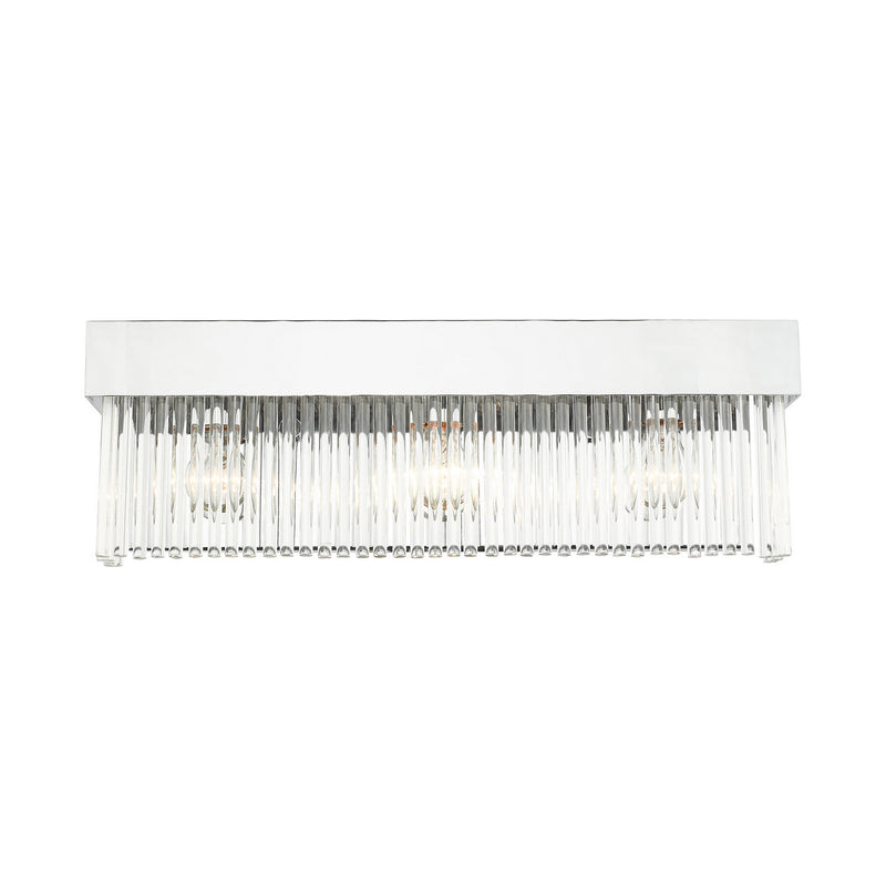 Livex Lighting 15713-05 Three Light Wall Sconce, Polished Chrome