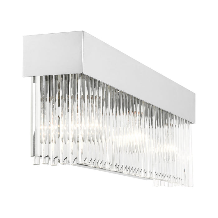 Livex Lighting 15713-05 Three Light Wall Sconce, Polished Chrome