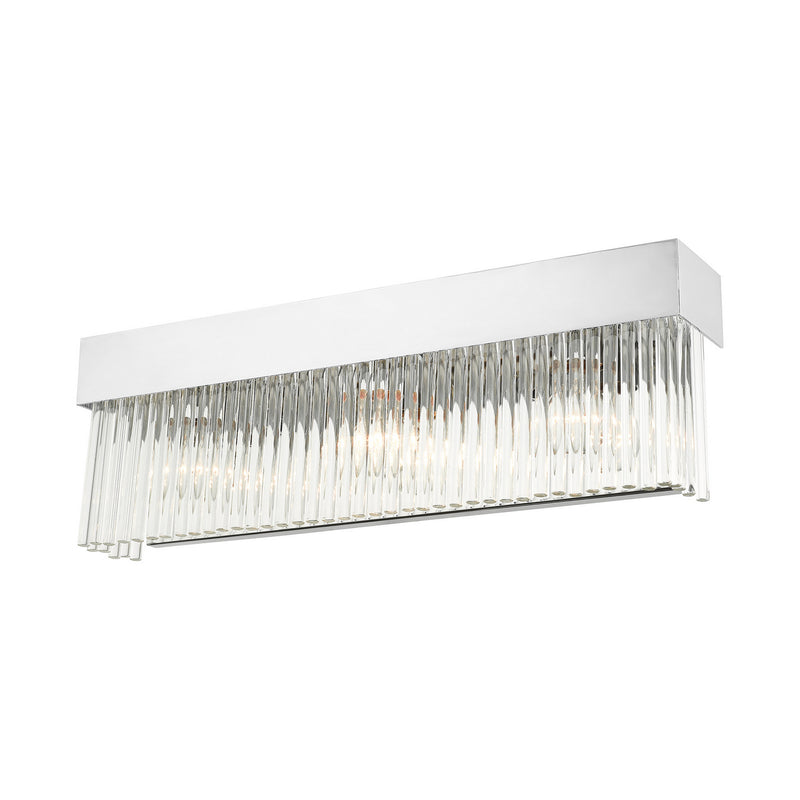 Livex Lighting 15713-05 Three Light Wall Sconce, Polished Chrome