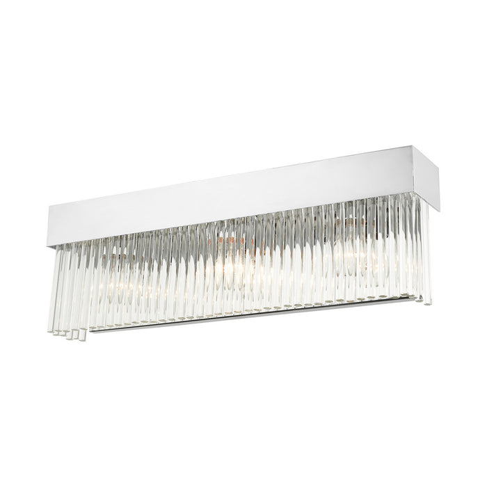 Livex Lighting 15713-05 Three Light Wall Sconce, Polished Chrome