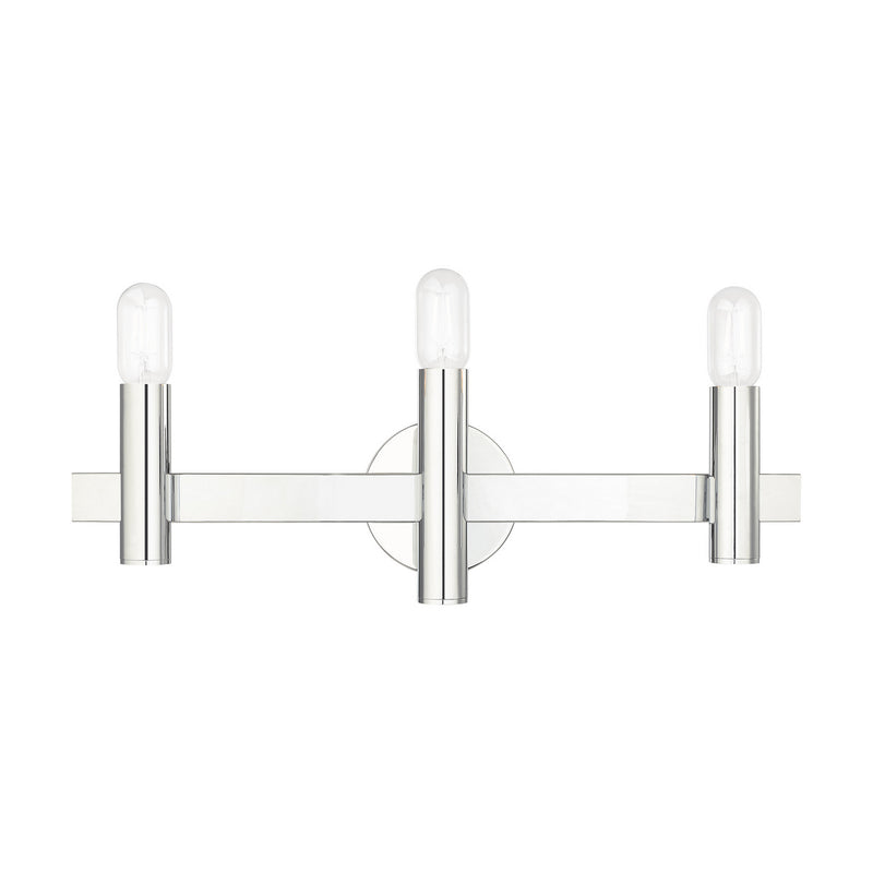 Livex Lighting 15833-05 Three Light Vanity, Polished Chrome