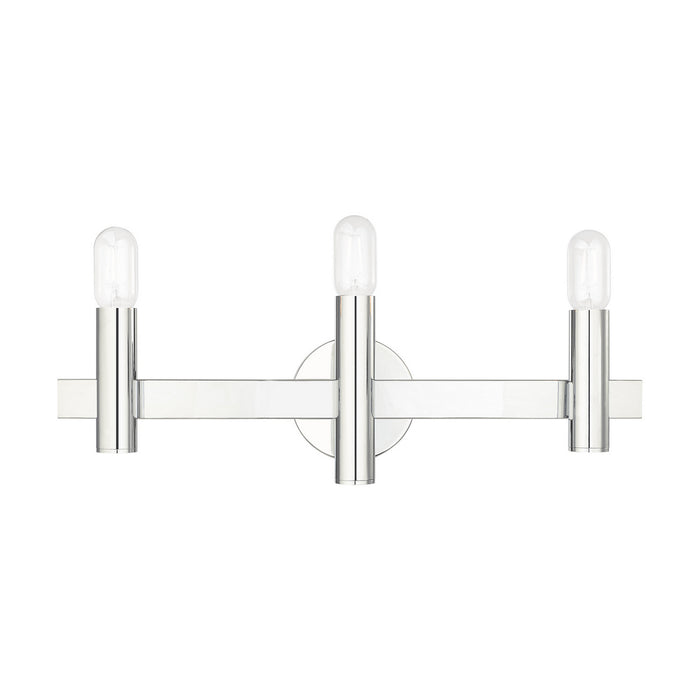 Livex Lighting 15833-05 Three Light Vanity, Polished Chrome