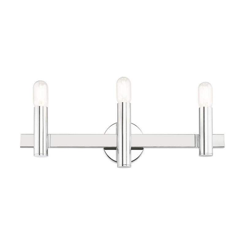 Livex Lighting 15833-05 Three Light Vanity, Polished Chrome