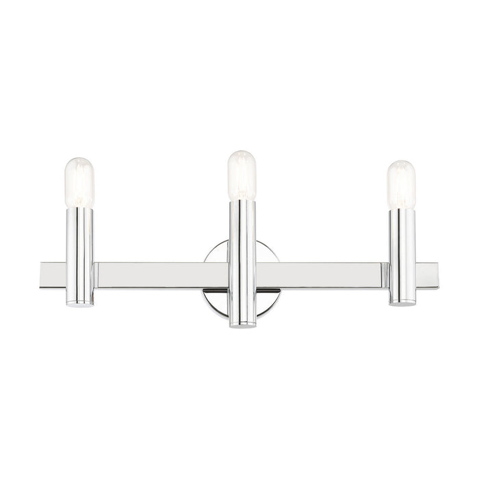 Livex Lighting 15833-05 Three Light Vanity, Polished Chrome