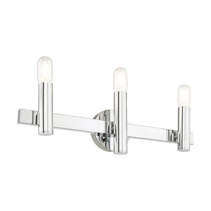 Livex Lighting 15833-05 Three Light Vanity, Polished Chrome