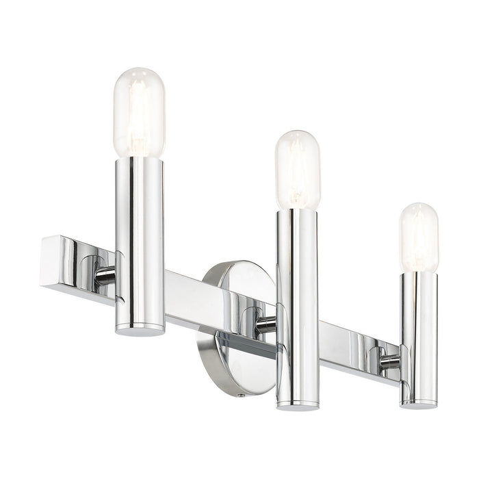 Livex Lighting 15833-05 Three Light Vanity, Polished Chrome