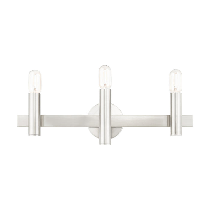 Livex Lighting 15833-91 Three Light Vanity, Brushed Nickel