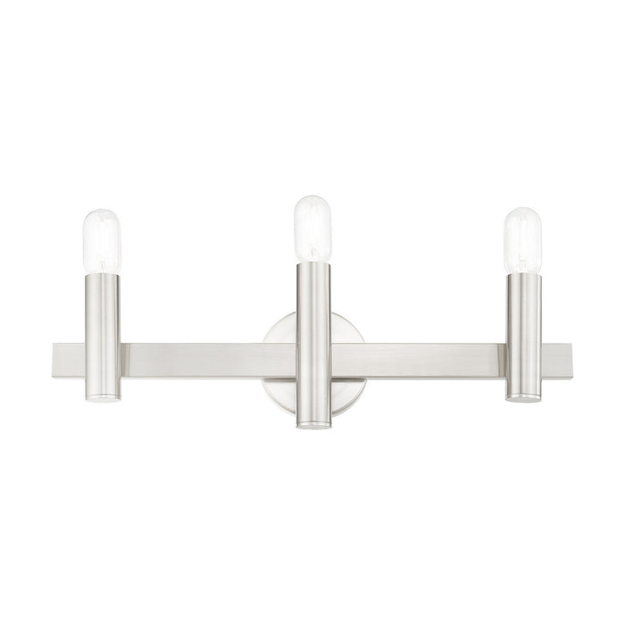 Livex Lighting 15833-91 Three Light Vanity, Brushed Nickel
