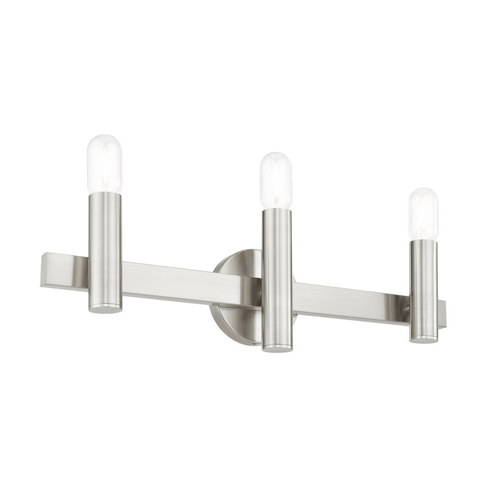 Livex Lighting 15833-91 Three Light Vanity, Brushed Nickel