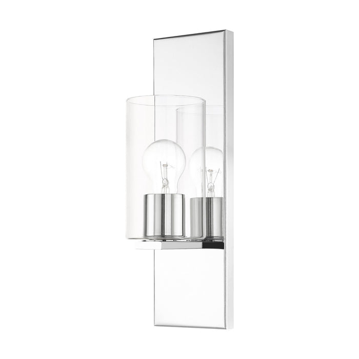 Livex Lighting 16551-05 One Light Wall Sconce, Polished Chrome