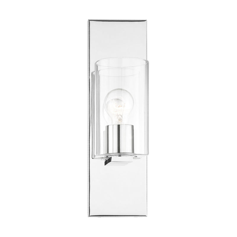 Livex Lighting 16551-05 One Light Wall Sconce, Polished Chrome