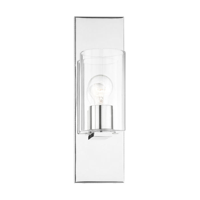 Livex Lighting 16551-05 One Light Wall Sconce, Polished Chrome