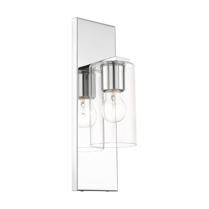 Livex Lighting 16551-05 One Light Wall Sconce, Polished Chrome