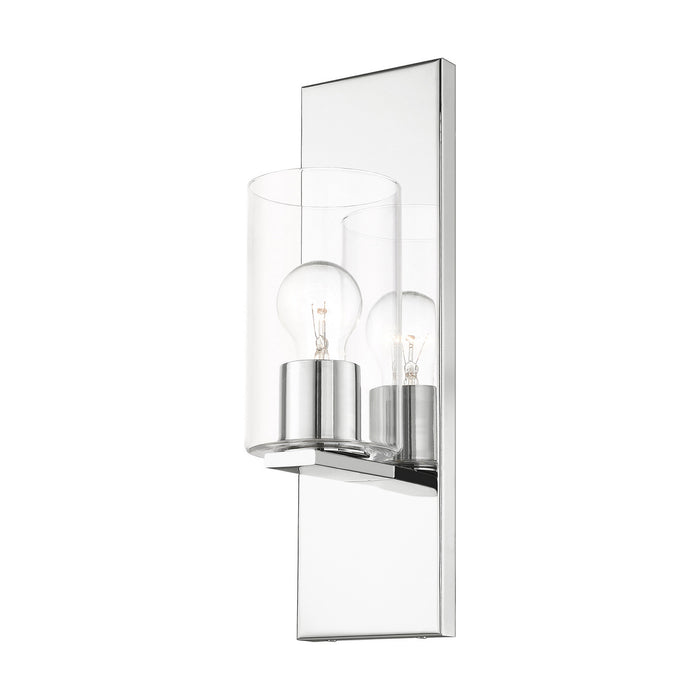 Livex Lighting 16551-05 One Light Wall Sconce, Polished Chrome