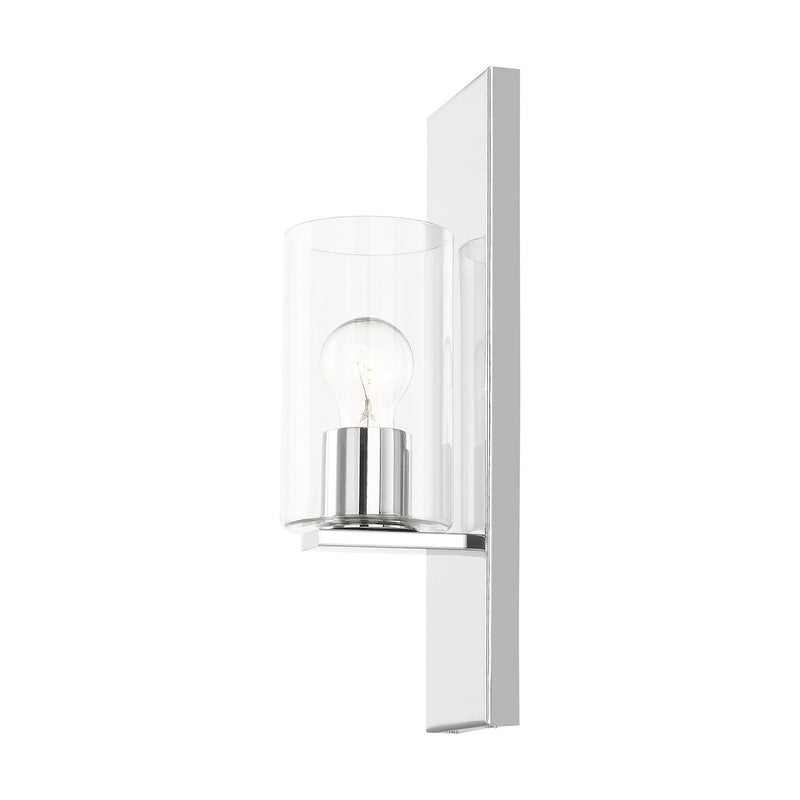 Livex Lighting 16551-05 One Light Wall Sconce, Polished Chrome