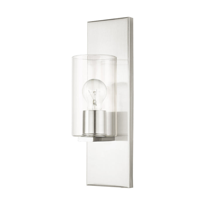 Livex Lighting 16551-91 One Light Wall Sconce, Brushed Nickel