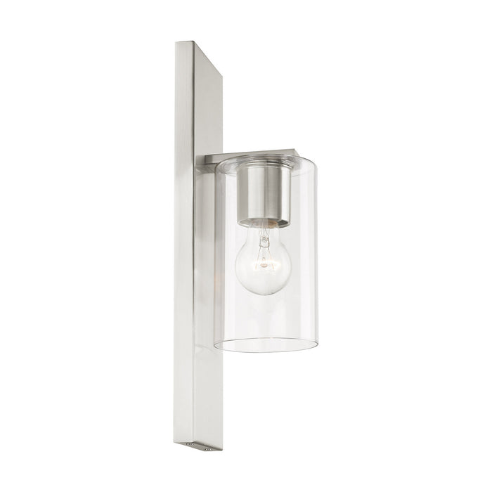 Livex Lighting 16551-91 One Light Wall Sconce, Brushed Nickel