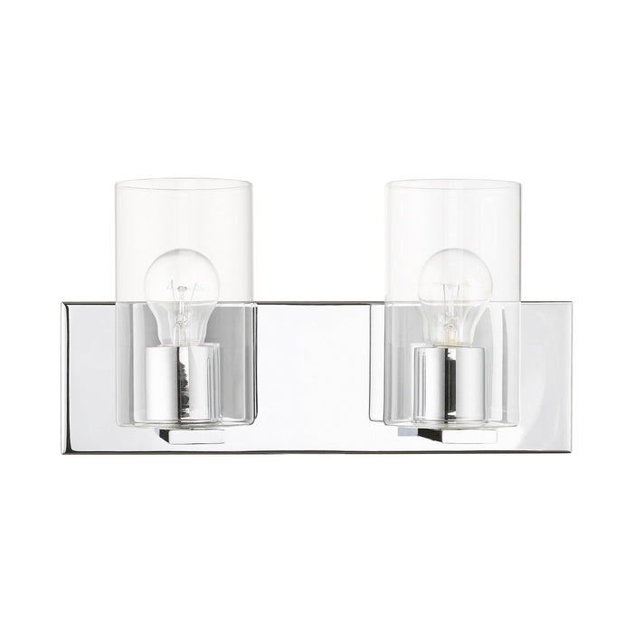 Livex Lighting 16552-05 Two Light Vanity, Polished Chrome