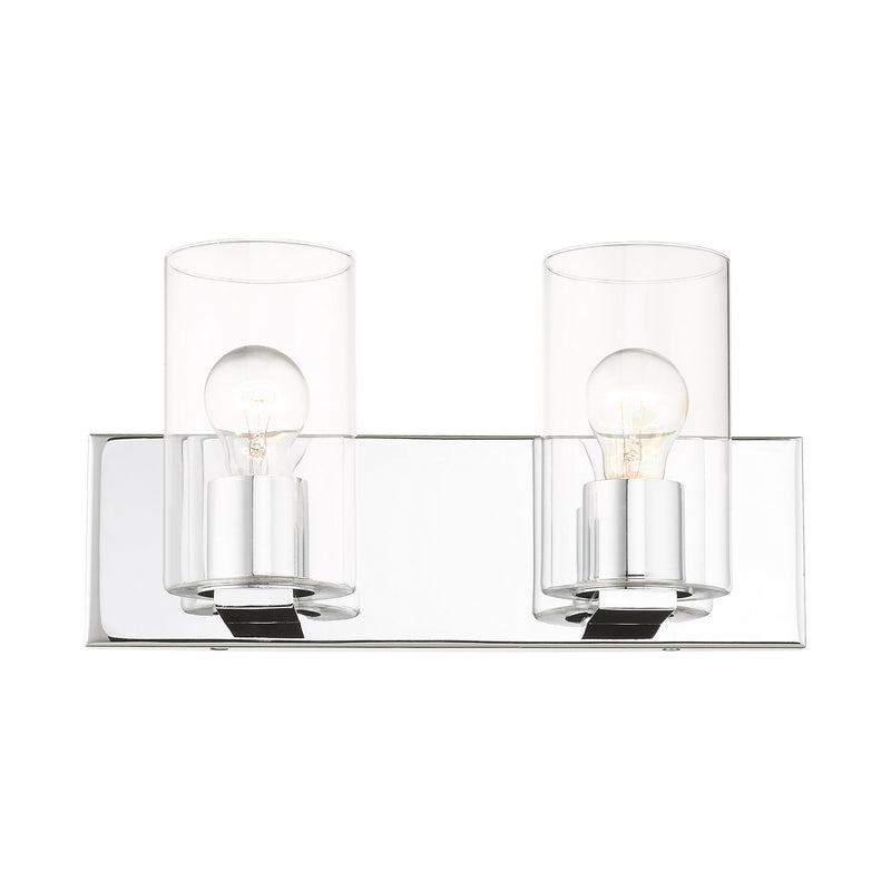 Livex Lighting 16552-05 Two Light Vanity, Polished Chrome