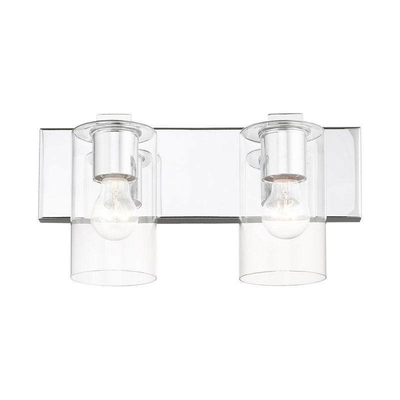 Livex Lighting 16552-05 Two Light Vanity, Polished Chrome