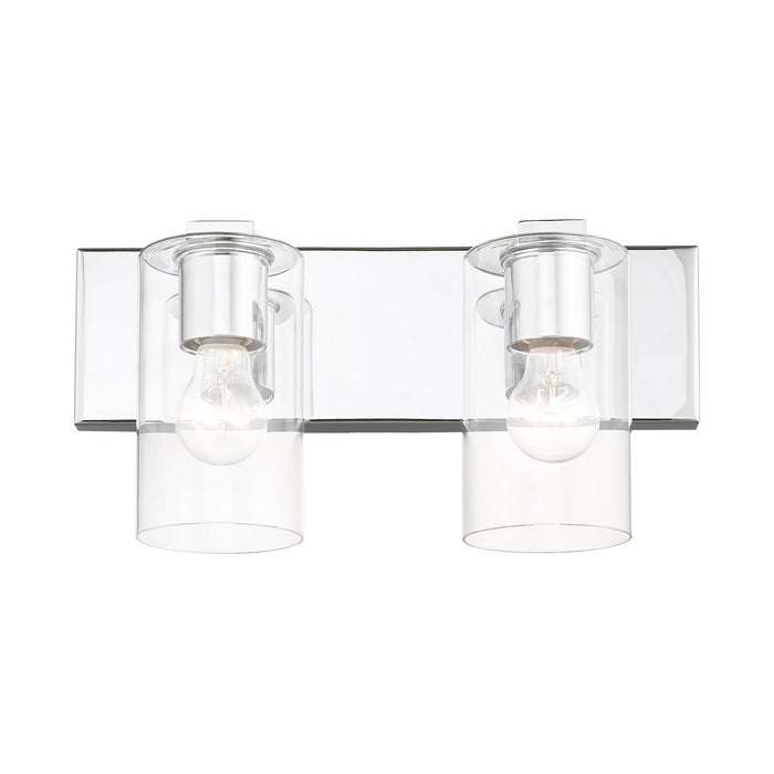 Livex Lighting 16552-05 Two Light Vanity, Polished Chrome