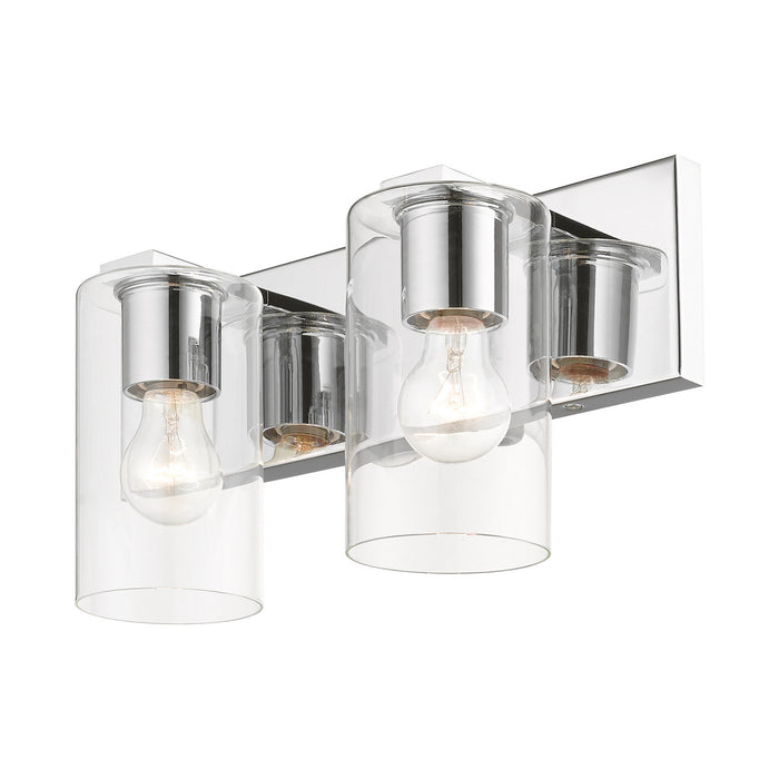 Livex Lighting 16552-05 Two Light Vanity, Polished Chrome