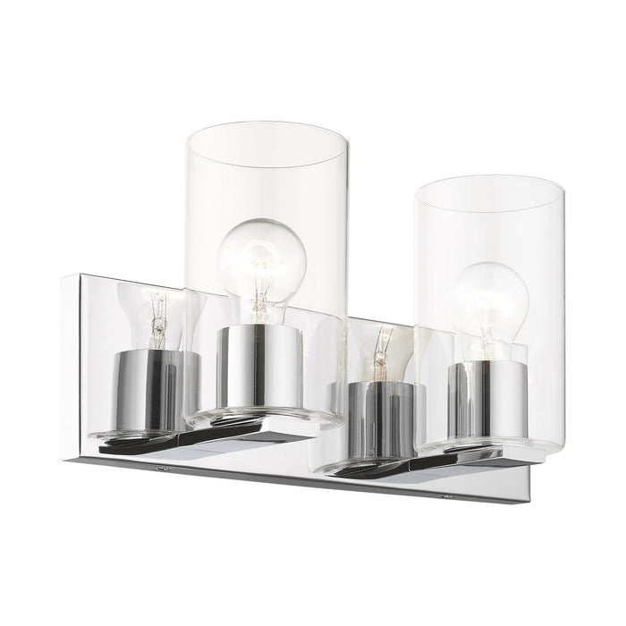 Livex Lighting 16552-05 Two Light Vanity, Polished Chrome