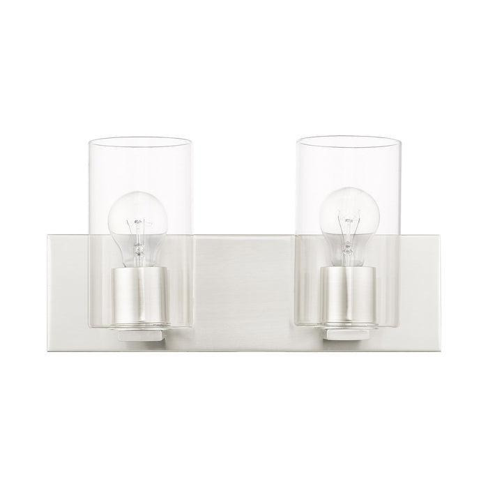 Livex Lighting 16552-91 Two Light Vanity, Brushed Nickel