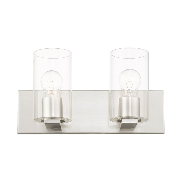 Livex Lighting 16552-91 Two Light Vanity, Brushed Nickel