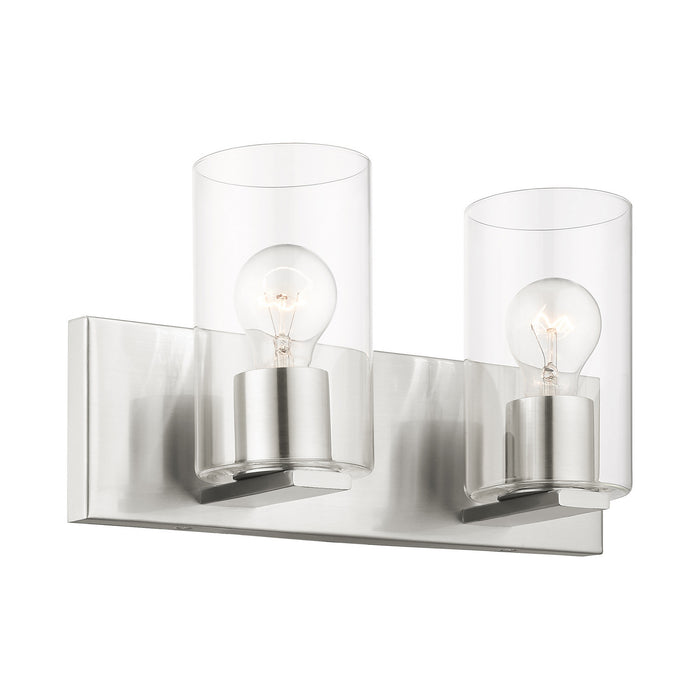 Livex Lighting 16552-91 Two Light Vanity, Brushed Nickel