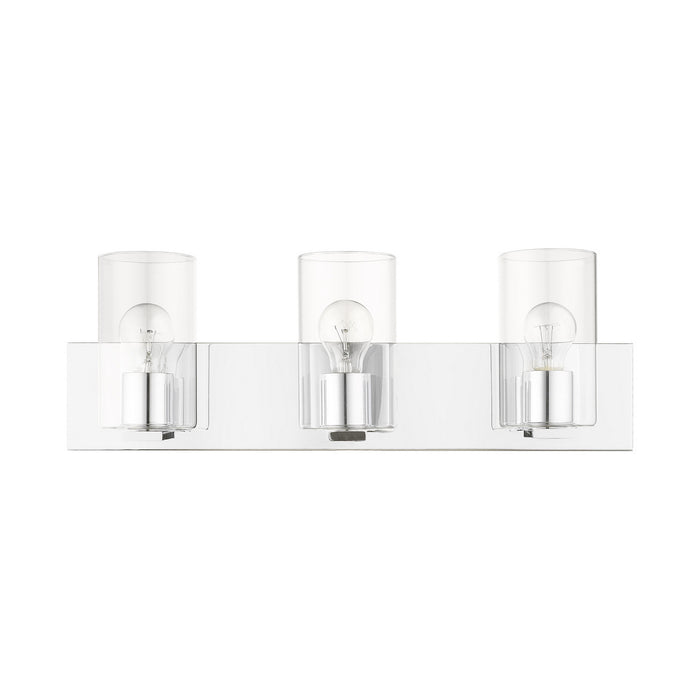 Livex Lighting 16553-05 Three Light Vanity, Polished Chrome