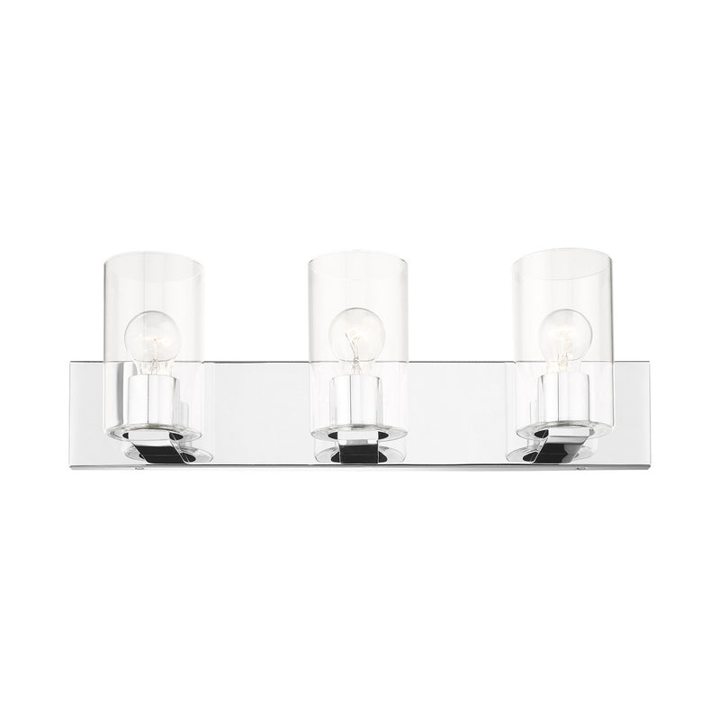 Livex Lighting 16553-05 Three Light Vanity, Polished Chrome