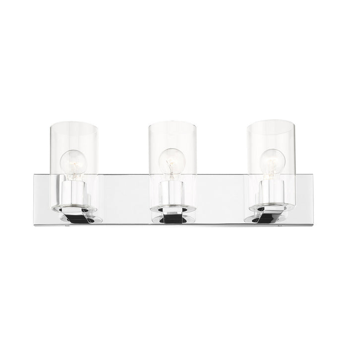 Livex Lighting 16553-05 Three Light Vanity, Polished Chrome