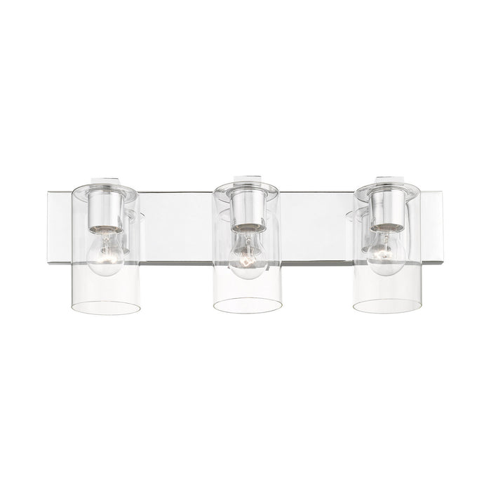 Livex Lighting 16553-05 Three Light Vanity, Polished Chrome