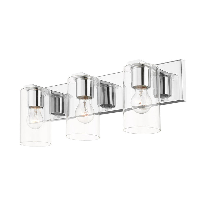 Livex Lighting 16553-05 Three Light Vanity, Polished Chrome