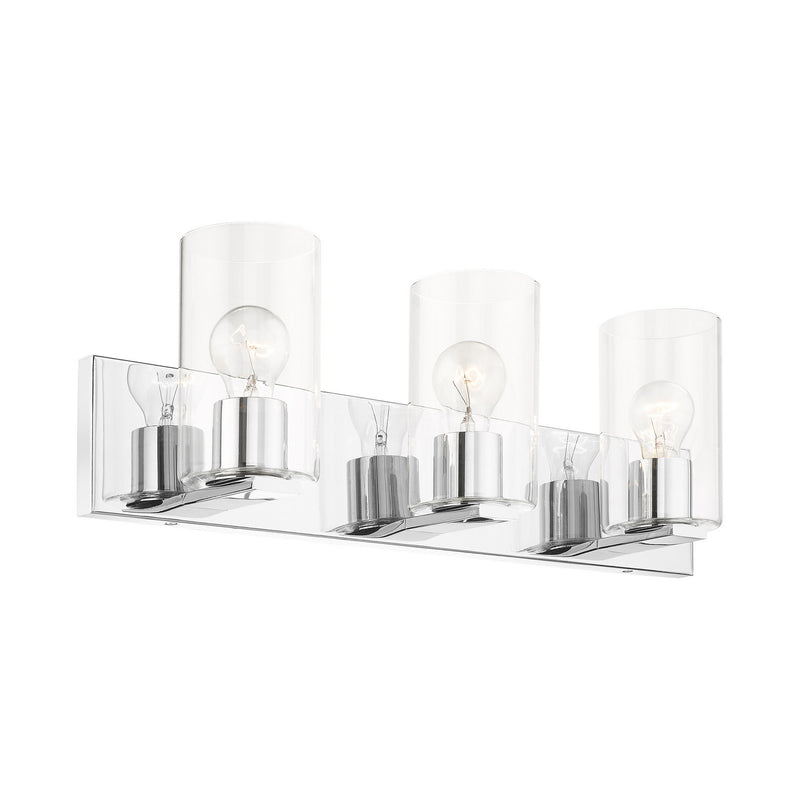 Livex Lighting 16553-05 Three Light Vanity, Polished Chrome