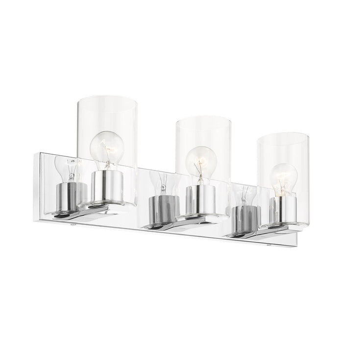 Livex Lighting 16553-05 Three Light Vanity, Polished Chrome