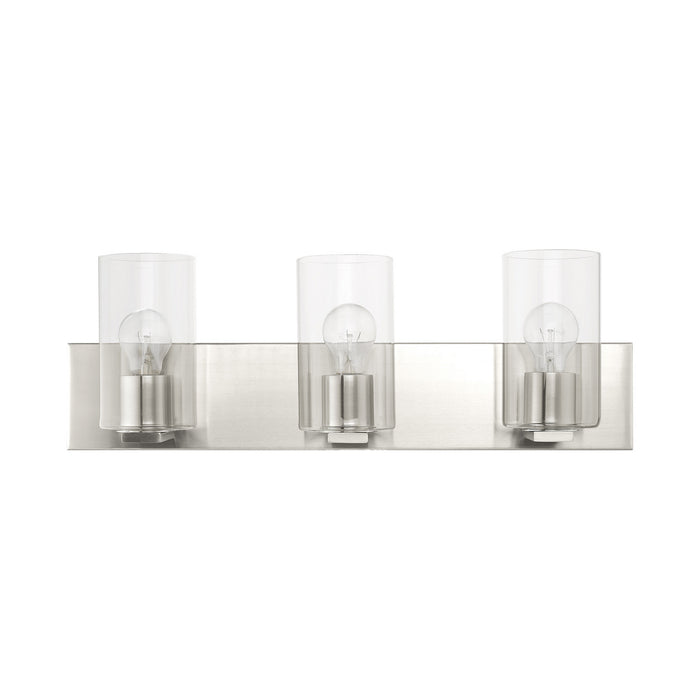 Livex Lighting 16553-91 Three Light Vanity, Brushed Nickel