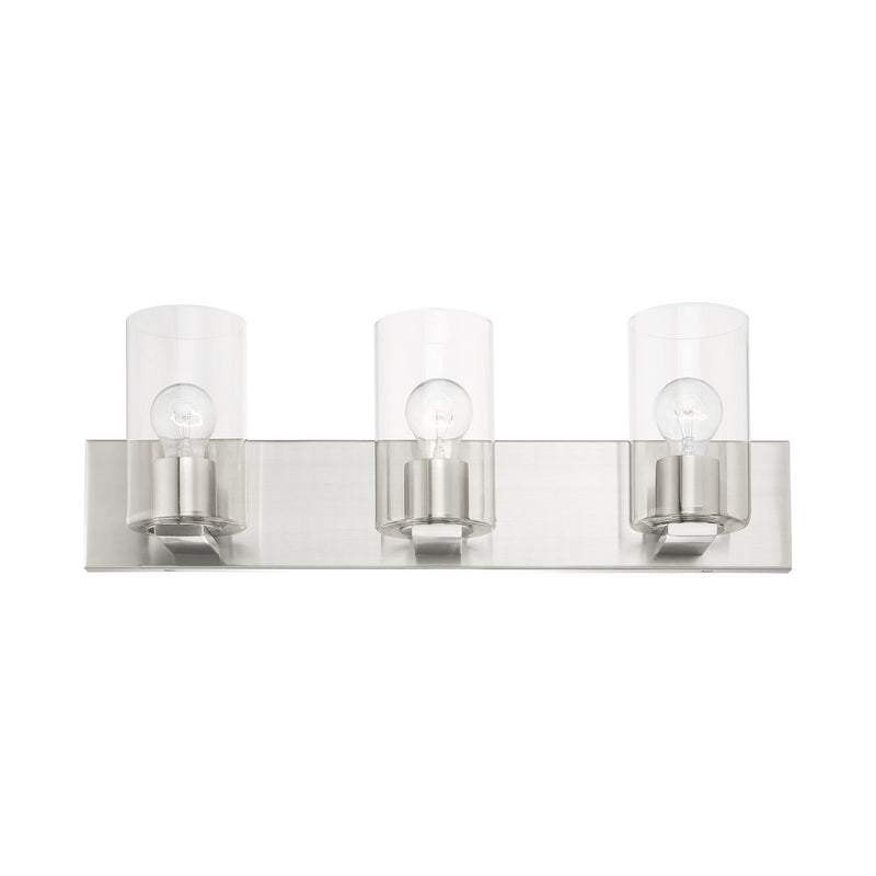 Livex Lighting 16553-91 Three Light Vanity, Brushed Nickel