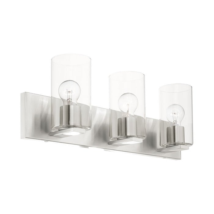 Livex Lighting 16553-91 Three Light Vanity, Brushed Nickel