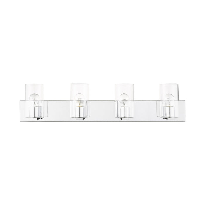 Livex Lighting 16554-05 Four Light Vanity, Polished Chrome