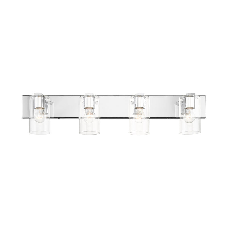 Livex Lighting 16554-05 Four Light Vanity, Polished Chrome