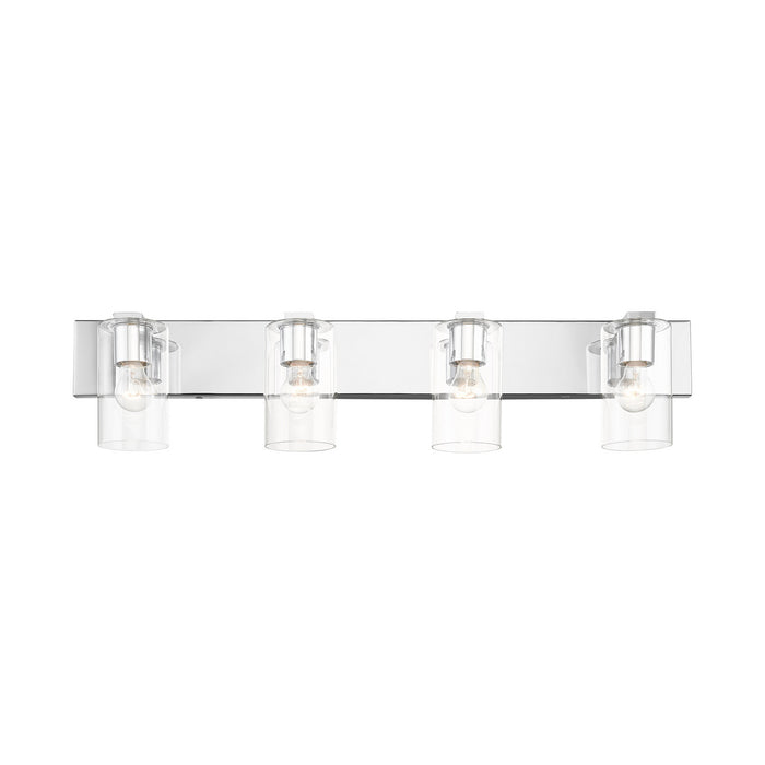 Livex Lighting 16554-05 Four Light Vanity, Polished Chrome