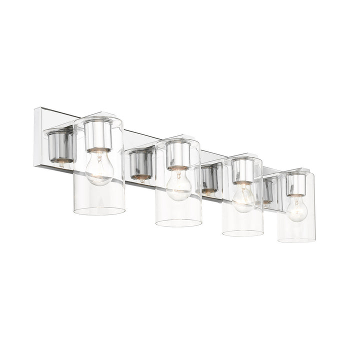 Livex Lighting 16554-05 Four Light Vanity, Polished Chrome