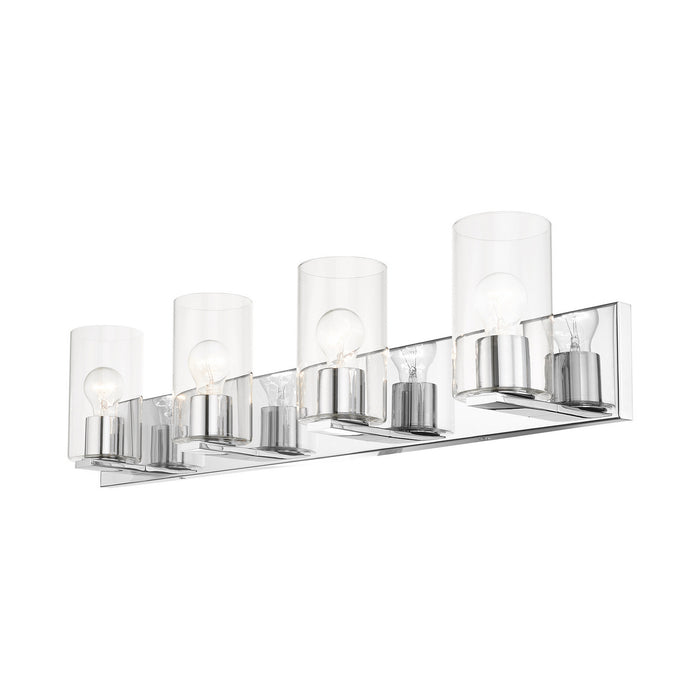 Livex Lighting 16554-05 Four Light Vanity, Polished Chrome
