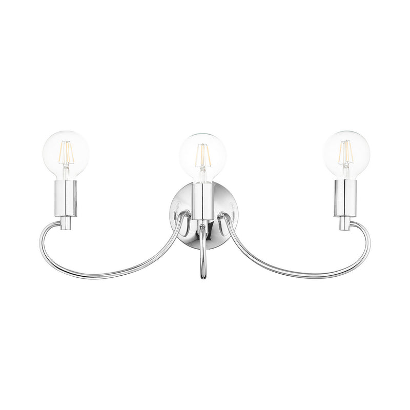 Livex Lighting 16583-05 Three Light Vanity, Polished Chrome