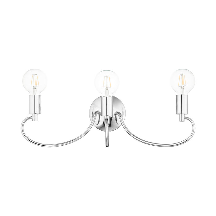 Livex Lighting 16583-05 Three Light Vanity, Polished Chrome