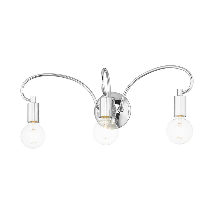 Livex Lighting 16583-05 Three Light Vanity, Polished Chrome
